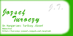 jozsef turoczy business card